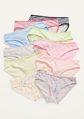 Old Navy Printed Bikini Underwear 10-Pack for Girls