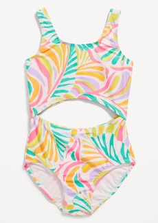 Old Navy Printed Cutout One-Piece Swimsuit for Girls