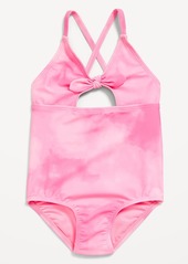 Old Navy Printed Cutout One-Piece Swimsuit for Toddler Girls