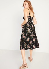 Old Navy Printed Fit & Flare Cami Midi Dress for Women