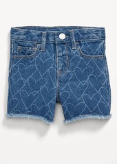 Old Navy High-Waisted Exposed Lace-Pocket Jean Shorts for Toddler Girls