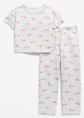 Old Navy Printed Jersey-Knit Pajama Set for Girls