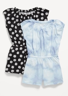 Old Navy Printed Jersey-Knit Romper 2-Pack for Girls