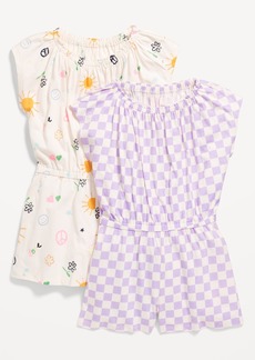 Old Navy Printed Jersey-Knit Romper 2-Pack for Girls