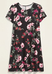 Old Navy Printed Jersey-Knit Swing Dress for Women