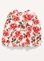 Old Navy Printed Long-Sleeve Peplum Top for Toddler Girls