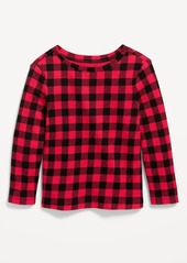Old Navy Printed Long-Sleeve Thermal-Knit T-Shirt for Toddler Girls
