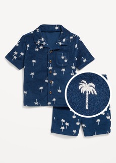 Old Navy Printed Loop-Terry Shirt and Shorts Set for Toddler Boys