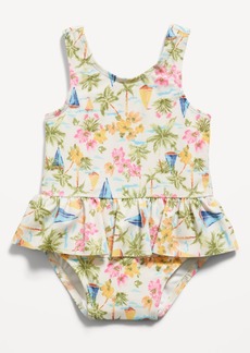 Old Navy Printed Ruffled One-Piece Swimsuit for Baby