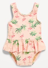 Old Navy Printed Ruffled One-Piece Swimsuit for Baby