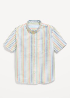 Old Navy Printed Short-Sleeve Oxford Shirt for Boys