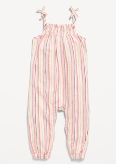 Old Navy Printed Sleeveless Tie-Knot Jumpsuit for Baby