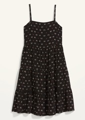 Old Navy Printed Sleeveless Tiered Swing Dress for Women