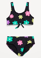 Old Navy Printed Tie-Front Bikini Swim Set for Girls