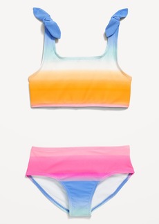 Old Navy Printed Tie-Knot Bikini Swim Set for Girls