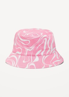 Old Navy Reversible Twill Bucket Hat for Girls