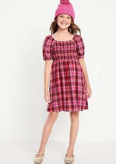 Old Navy Puff-Sleeve Smocked Dress for Girls