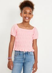 Old Navy Puff-Sleeve Smocked Top for Girls