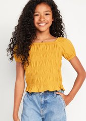 Old Navy Puff-Sleeve Smocked Top for Girls