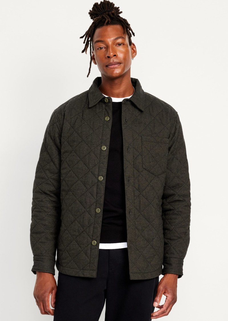 Old Navy Quilted Button-Down Shacket