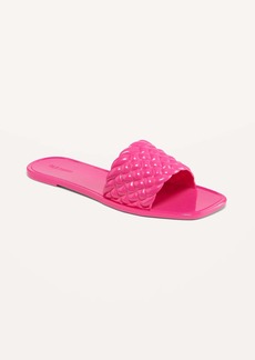 Old Navy Quilted Jelly Slide Sandals