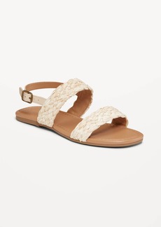 Old Navy Raffia Double-Strap Sandals for Girls