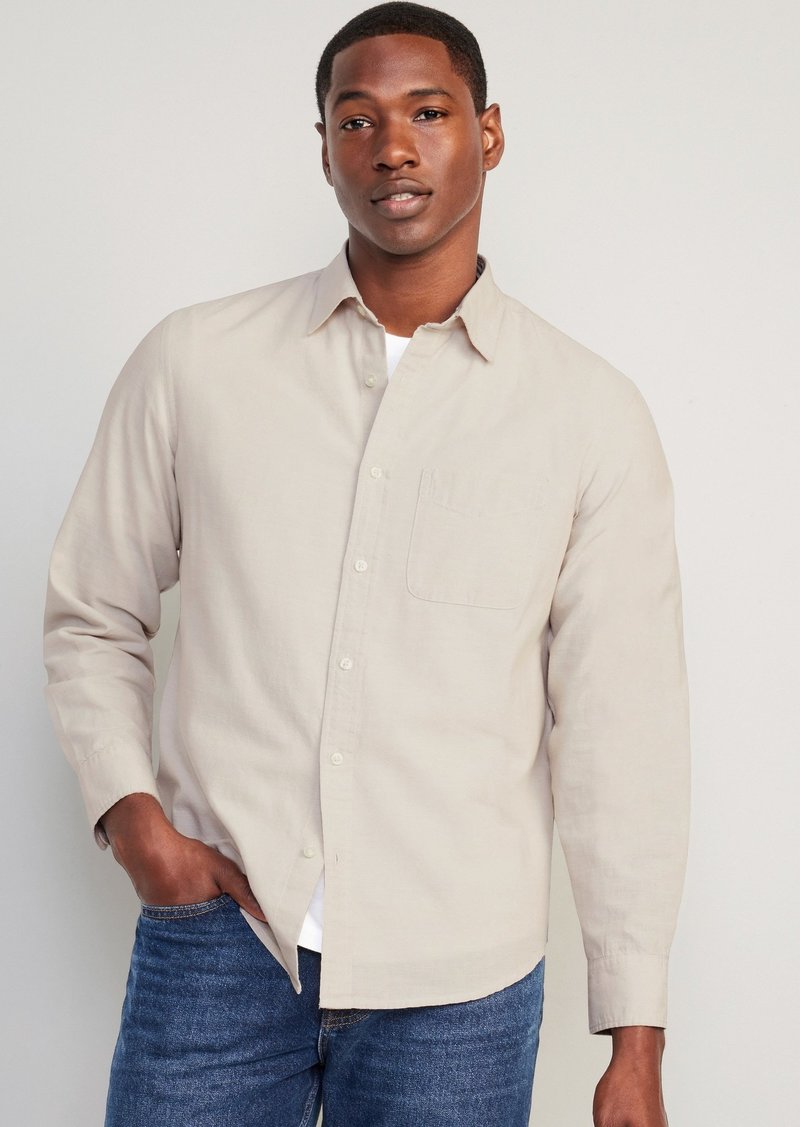 Old Navy Regular-Fit Everyday Non-Stretch Chambray Shirt
