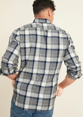 Old Navy Regular-Fit Everyday Plaid Long-Sleeve Shirt for Men