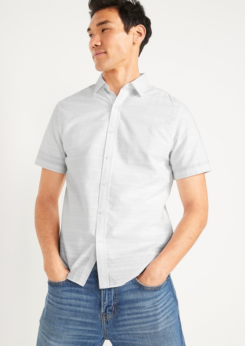Old Navy Classic Fit Textured Dobby Everyday Shirt