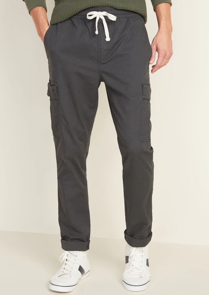 Relaxed Slim Built-In Flex Twill Pull-On Cargo Pants for Men - 37% Off!