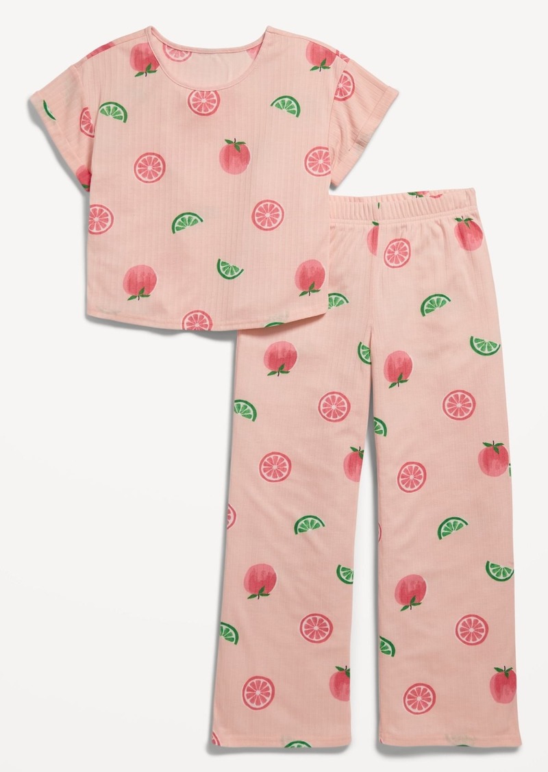 Old Navy Rib-Knit Pajama Set for Girls