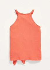 Old Navy Rib-Knit Tie-Front Halter Tank Top for Girls