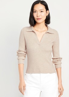 Old Navy Ribbed Crop Polo Sweater