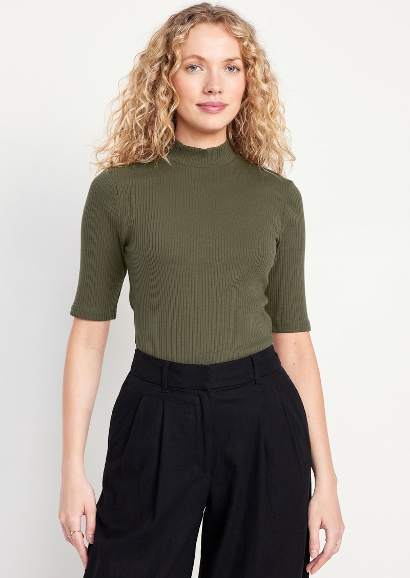 Old Navy Ribbed Mock-Neck Top