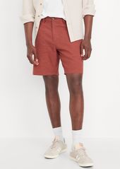 Old Navy Rotation Chino Linen-Blend Shorts -- 8-inch inseam