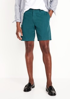 Old Navy Rotation Chino Linen-Blend Shorts -- 8-inch inseam