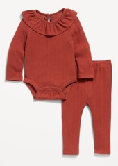 Old Navy Ruffled Pointelle-Knit Bodysuit and Pants Set for Baby