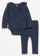 Old Navy Ruffled Pointelle-Knit Bodysuit and Pants Set for Baby