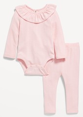 Old Navy Ruffled Pointelle-Knit Bodysuit and Pants Set for Baby