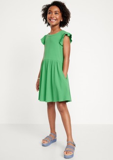Old Navy Ruffled-Sleeve Fit & Flare Dress for Girls