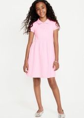 Old Navy School Uniform Fit & Flare Pique Polo Dress for Girls