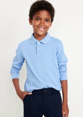 Old Navy School Uniform Long-Sleeve Polo Shirt for Boys