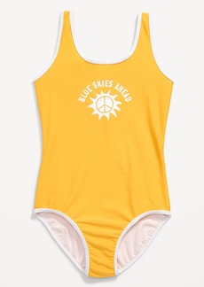 Old Navy Scoop-Neck Graphic One-Piece Swimsuit for Girls