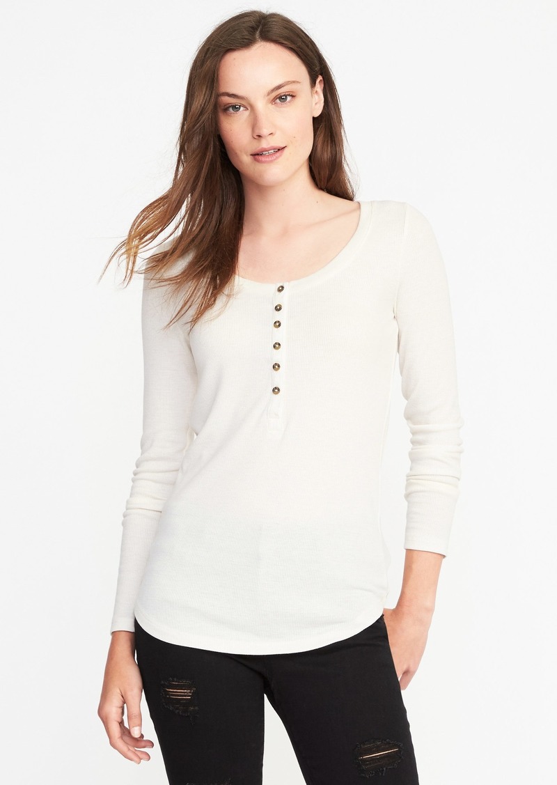 rib henley shirt