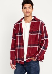 Old Navy Sherpa-Lined Flannel Shacket