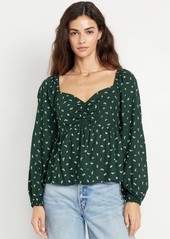 Old Navy Shirred Crepe Top