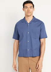 Old Navy Short-Sleeve Crop Camp Shirt