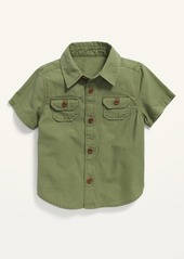Old Navy Short-Sleeve Canvas Utility Shirt for Baby