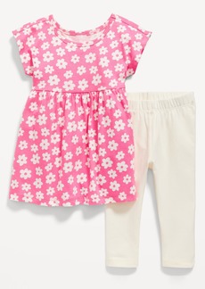 Old Navy Short-Sleeve Dress & Leggings Set for Baby