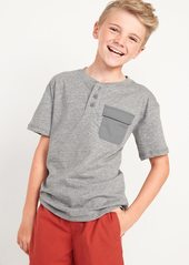 Old Navy Short-Sleeve Henley Utility Pocket T-Shirt for Boys